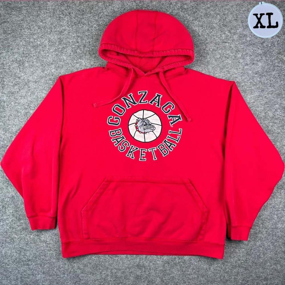 Vintage Gonzaga University Basketball Hoodie Sweatshirt
